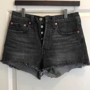 Levi’s 501 Black Denim Shorts